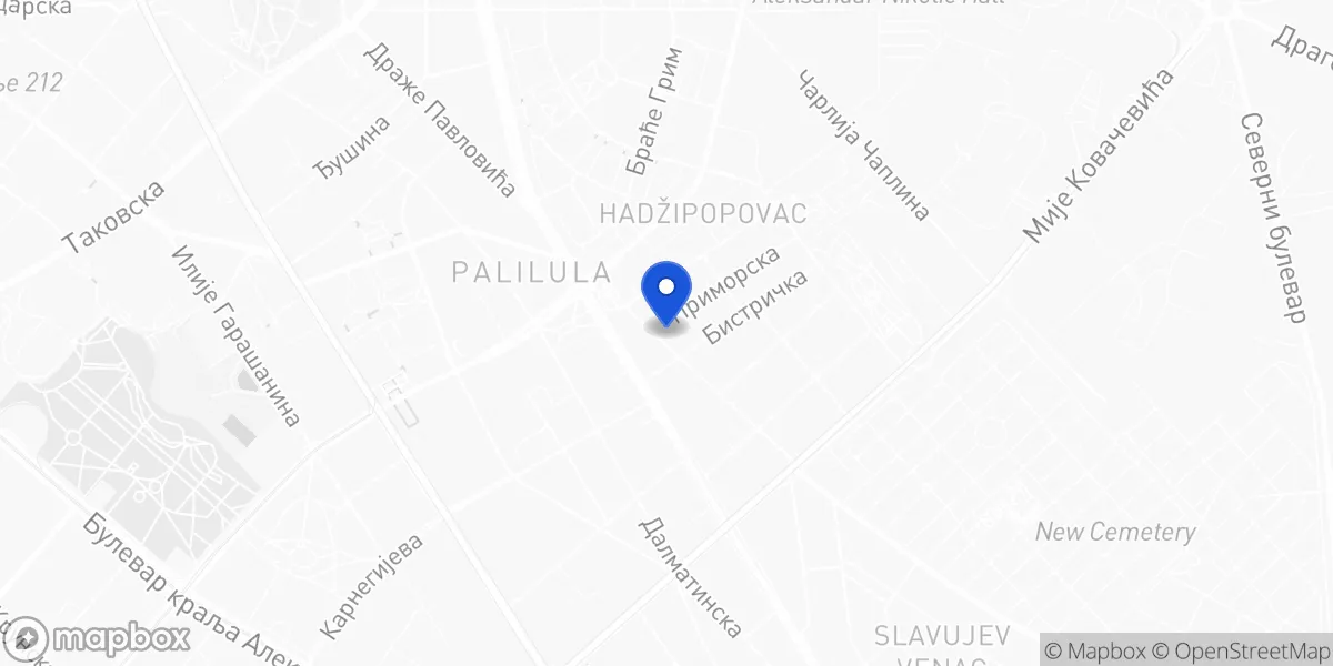 Mapa: Primorska 2, Beograd