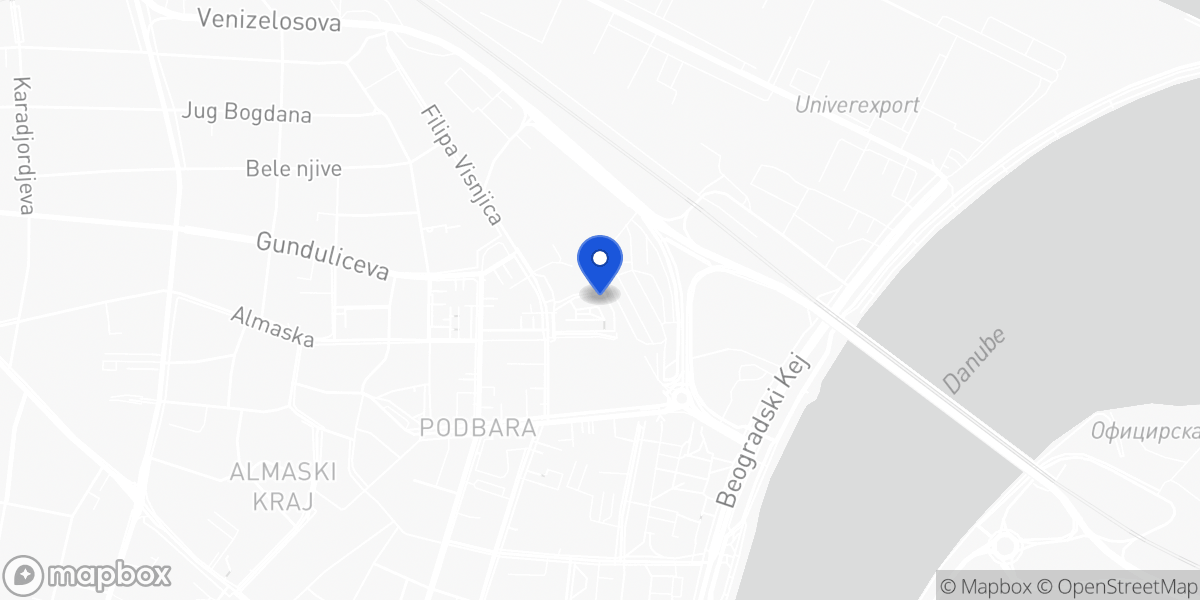 Mapa — Filipa Višnjića 2e, Novi Sad