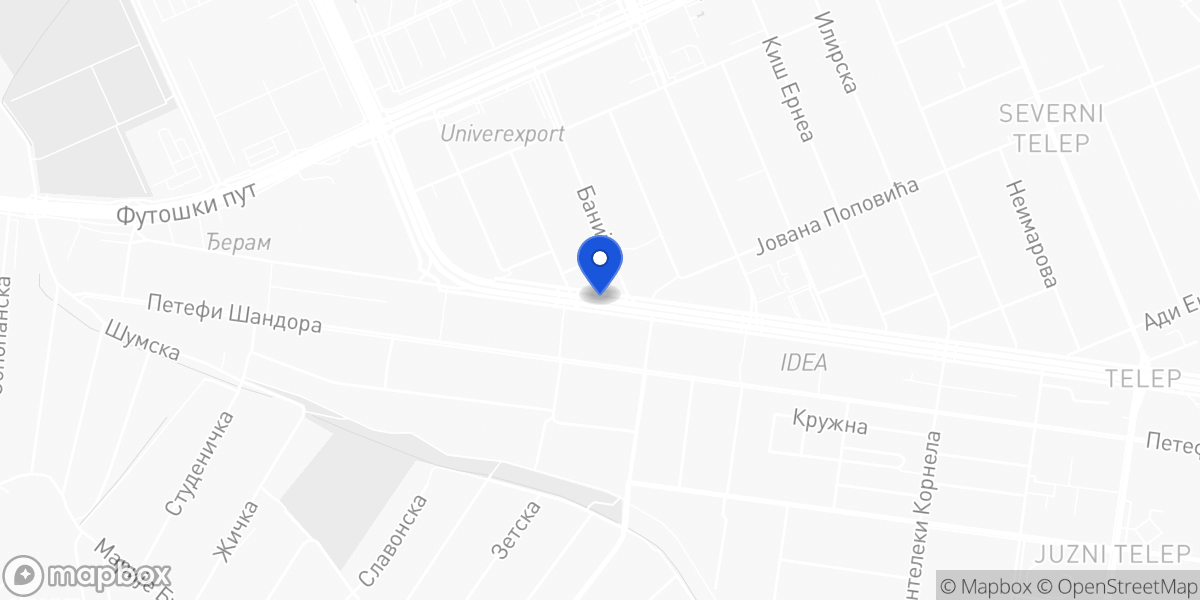Mapa: Bulevar patrijarha Pavla
