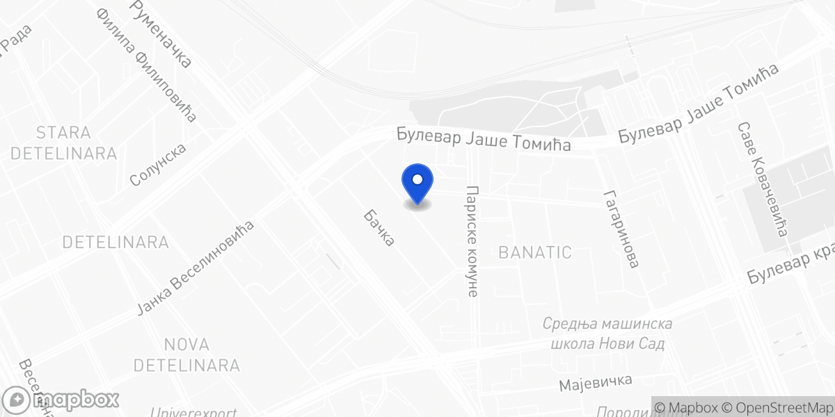 Mapa: Jovana Hranilovića 32a, Novi Sad