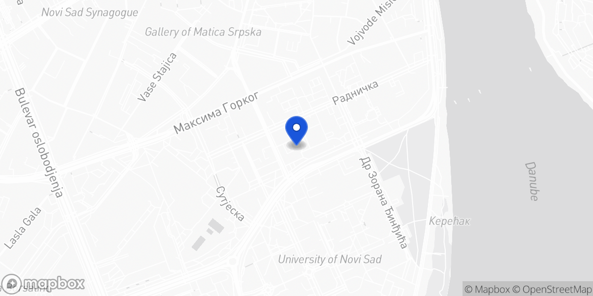 Mapa — Bulevar cara Lazara 40, Novi Sad
