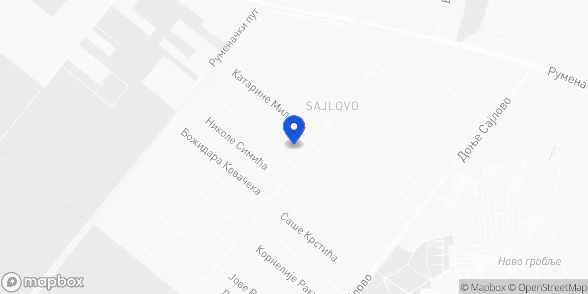 Mapa: Gornje Sajlovo 24, Novi Sad