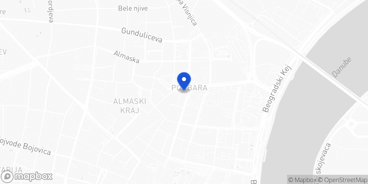 Mapa — Marka Miljanova 4, Novi Sad