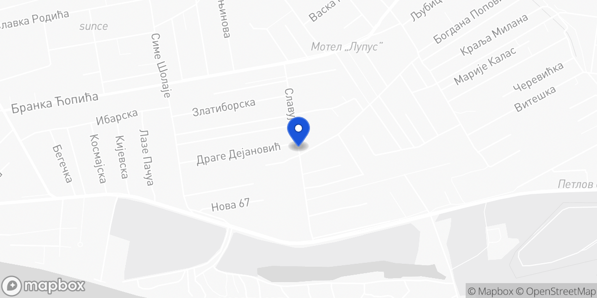 Mapa: Slavujeva