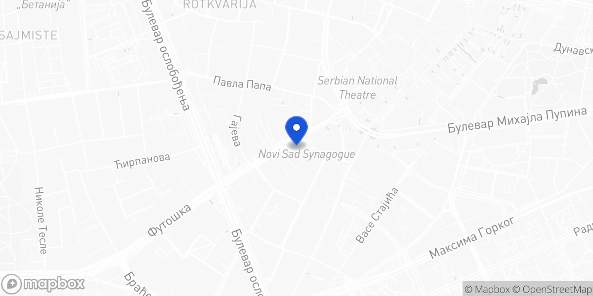 Mapa: Jevrejska 11, Novi Sad
