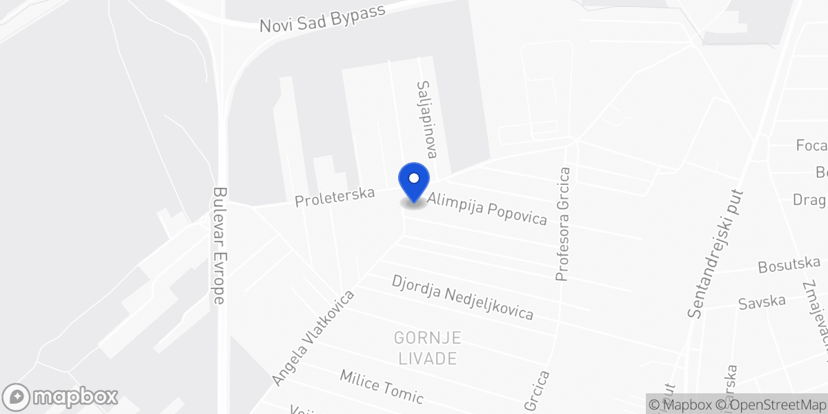 Mapa — Angela Vlatkovića 1, Novi Sad
