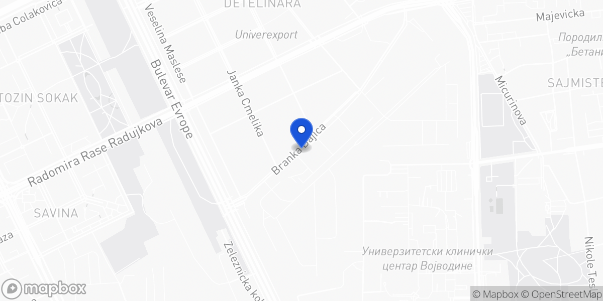 Mapa — Branka Bajića 9k, Novi Sad