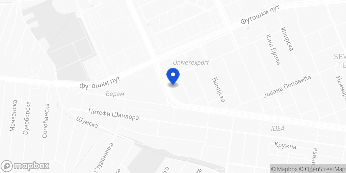 Mapa — Koči Ivana 6a, Novi Sad
