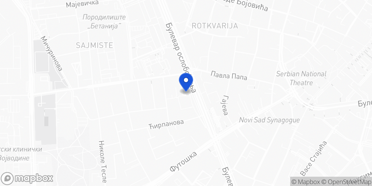 Mapa — Bulevar oslobođenja 66b, Novi Sad